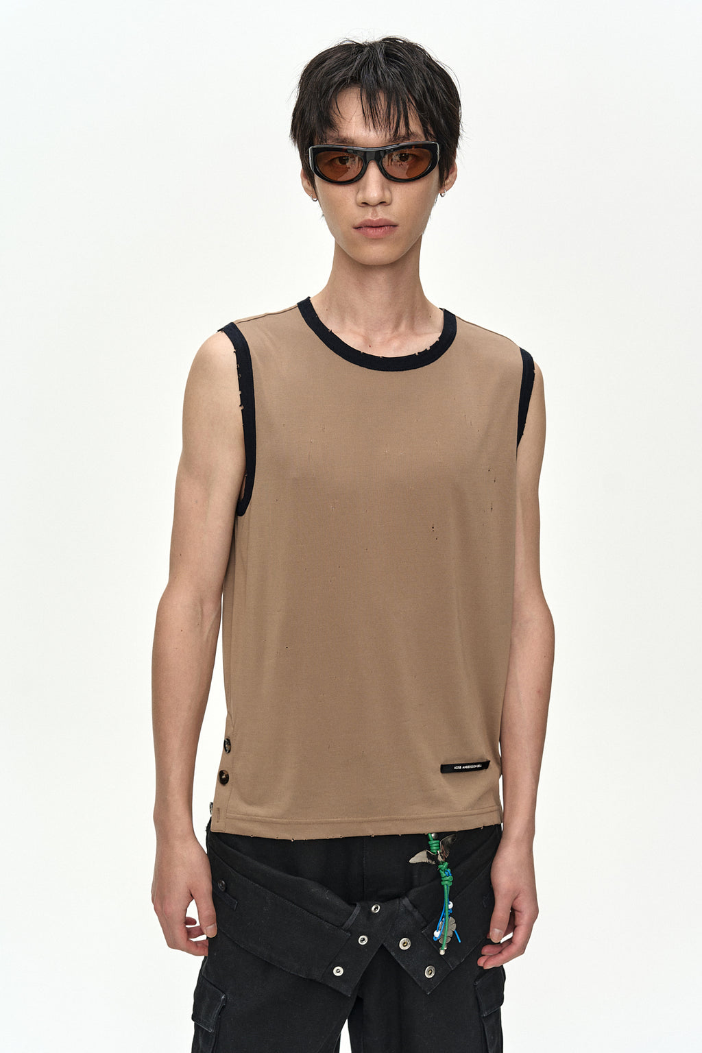 Andersson Bell - Brit Damaged Sleeveless (Beige) product image 4 | TRAB K-Fashion Australia