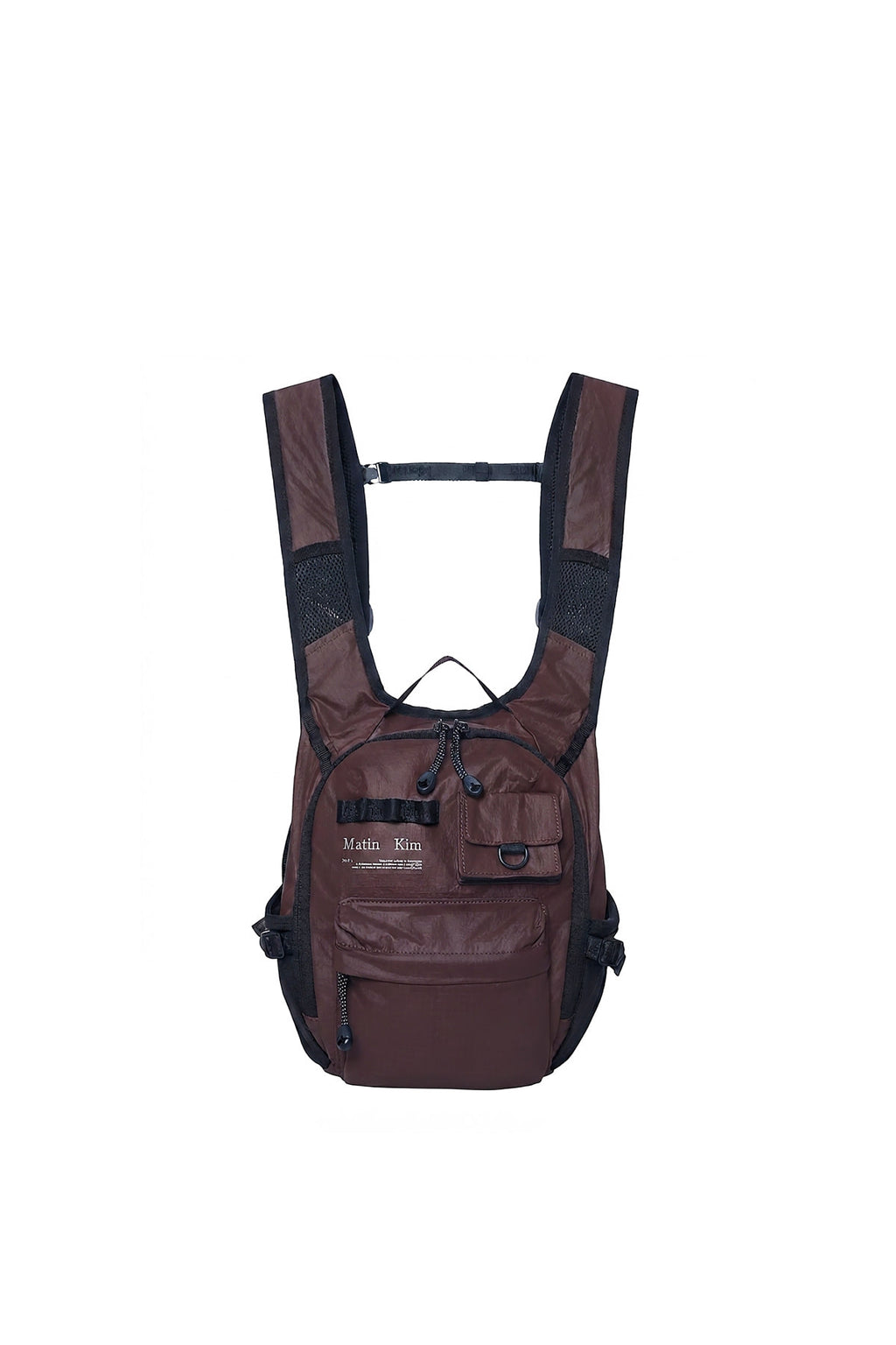 Matin Kim - Multi-pocket Lite Mini Backpack (Dark Brown) product image 1 | TRAB K-Fashion Australia