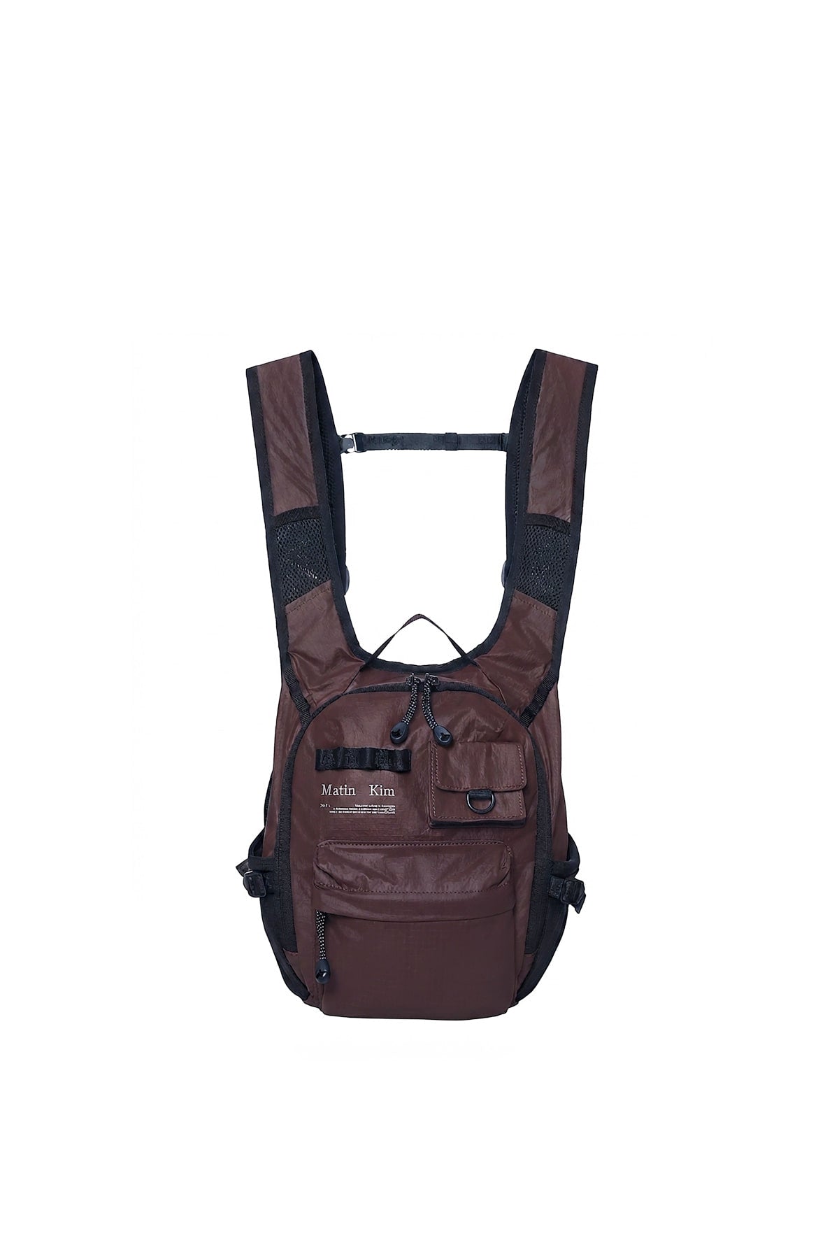 Matin Kim - Multi-pocket Lite Mini Backpack (Dark Brown) product image 1 | TRAB K-Fashion Australia