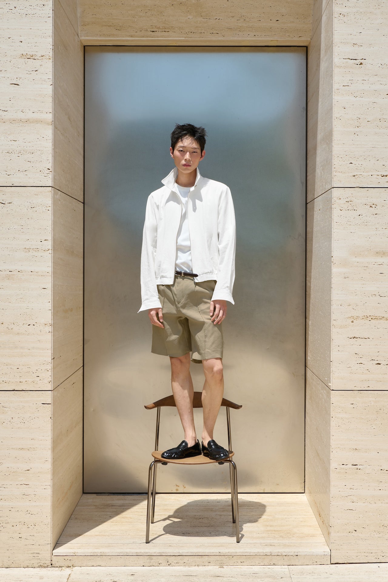 STU - Vintage Swing Jacket (White) product image 6 | TRAB K-Fashion Australia
