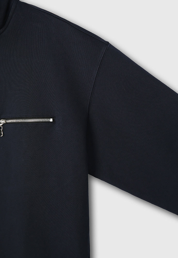 Tonywack - Extra Heavy Sweat Half Zip-Up (Navy) product image 11 | TRAB K-Fashion Australia