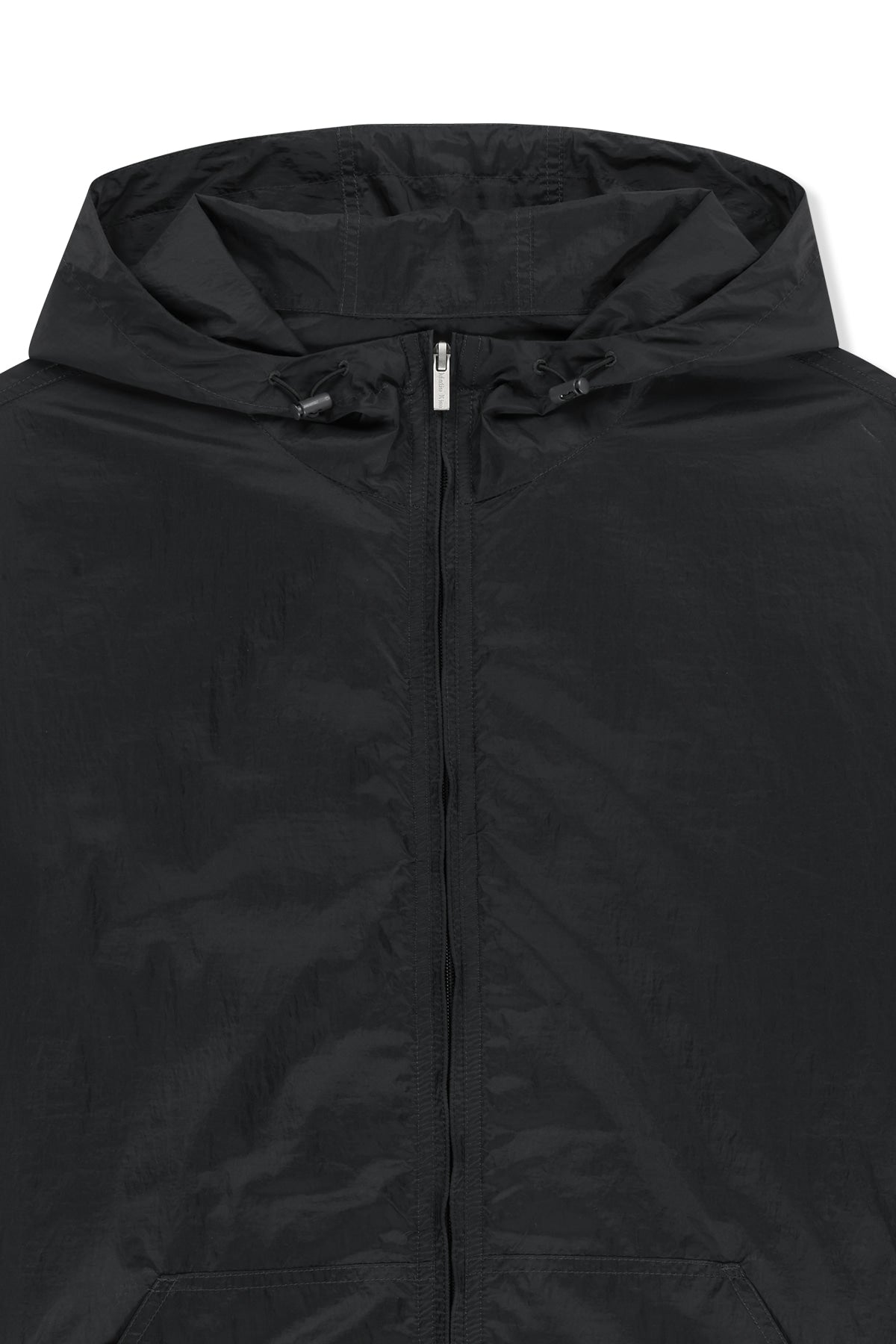 Matin Kim - Back Logo Hoody Windbreaker (Charcoal) product image 3 | TRAB K-Fashion Australia