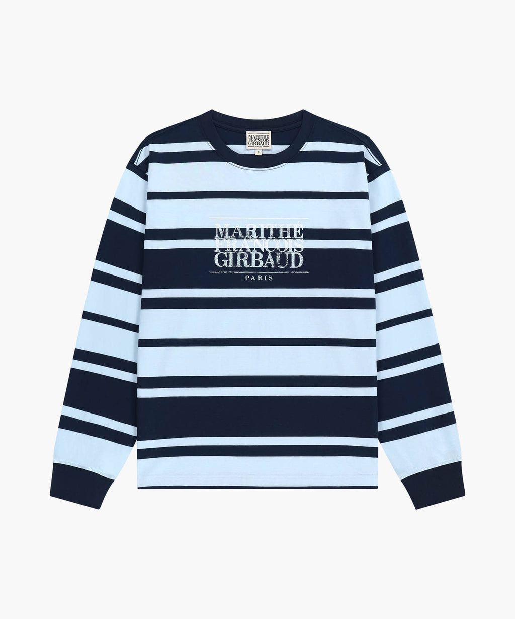 Marithe & Francois Girbaud - Crack Classic Logo Long Sleeve Tee (Stripe) product image 6 | TRAB K-Fashion Australia