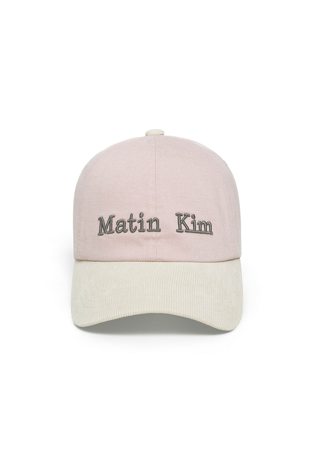Matin Kim - Matin Classic Logo Corduroy Brim Ball Cap (Pink) product image 1 | TRAB K-Fashion Australia