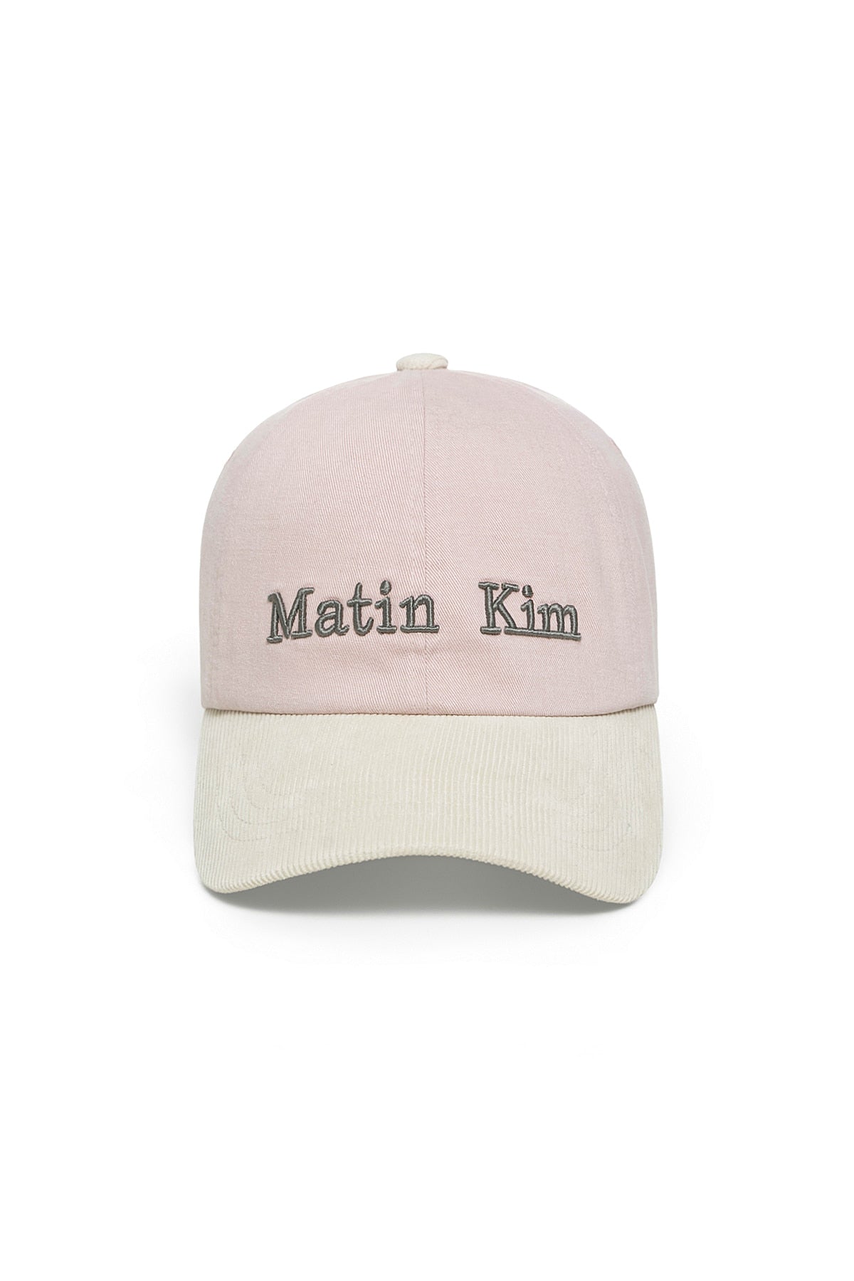 Matin Kim - Matin Classic Logo Corduroy Brim Ball Cap (Pink) product image 1 | TRAB K-Fashion Australia
