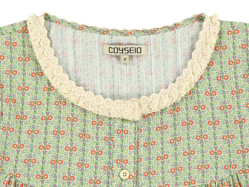 Coyseio - Fringe Shirring Blouse (Light Green) product image 12 | TRAB K-Fashion Australia