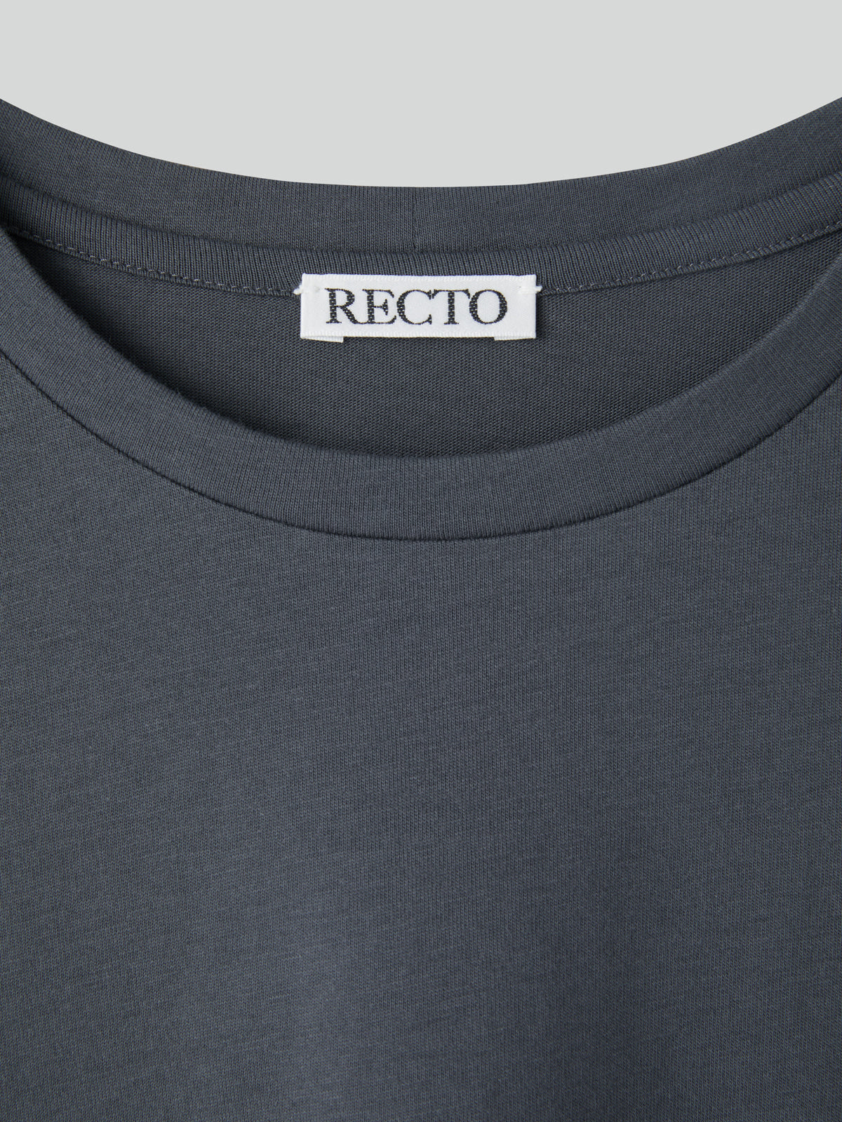 Recto - Recto Logo Cap Sleeve Top (Charcoal Grey) product image 3 | TRAB K-Fashion Australia