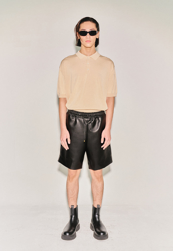 Tonywack - Silk Tencel High Guage Polo Knit (Royal Beige) product image 3 | TRAB K-Fashion Australia