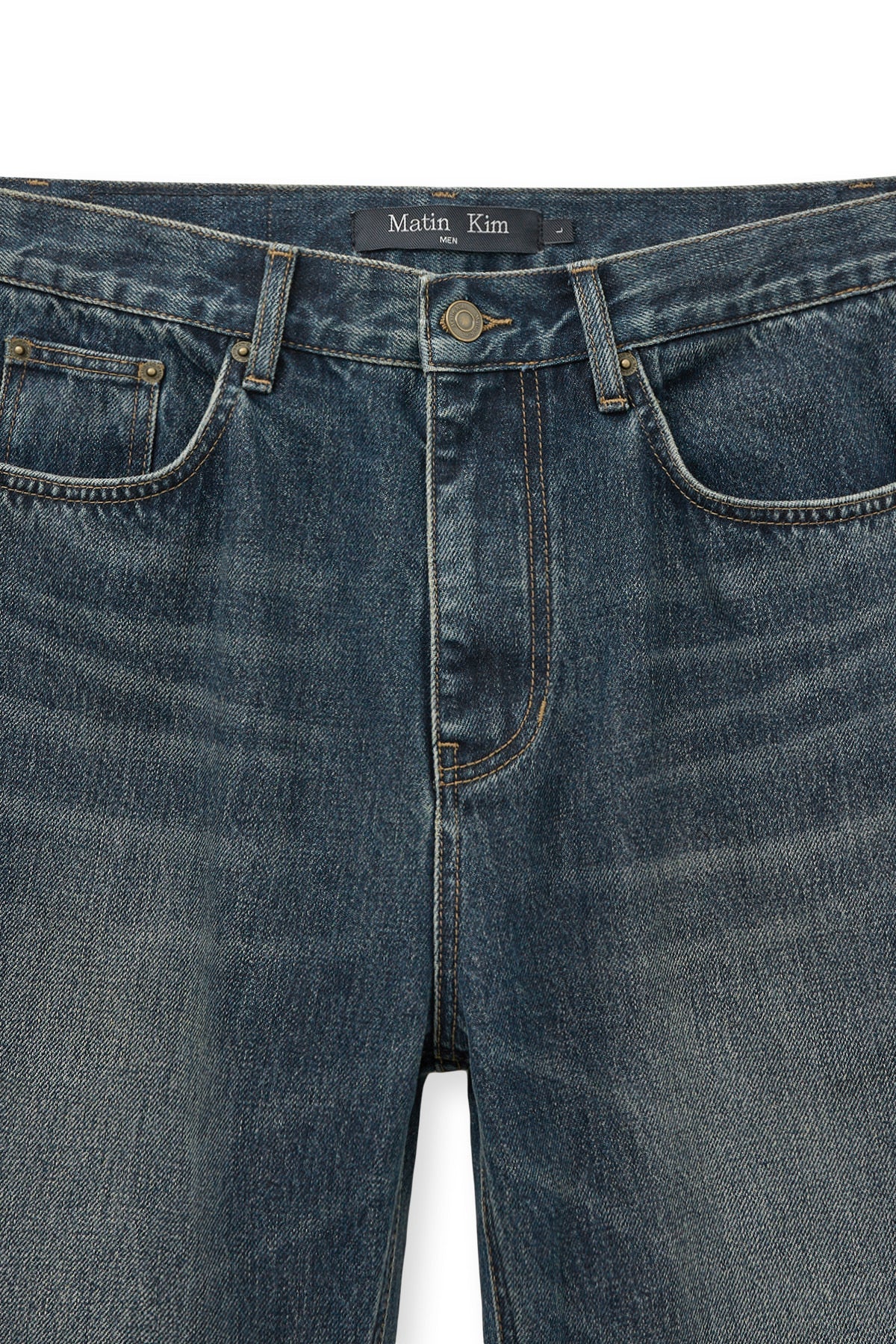 Matin Kim - Washed Flare Denim Pants (Blue) product image 3 | TRAB K-Fashion Australia