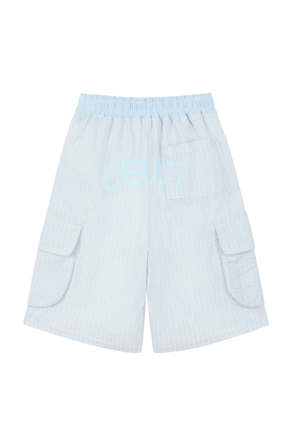Deinet - Deinet Stripe Bermuda Sweat Pants (Light Blue) product image 2 | TRAB K-Fashion Australia