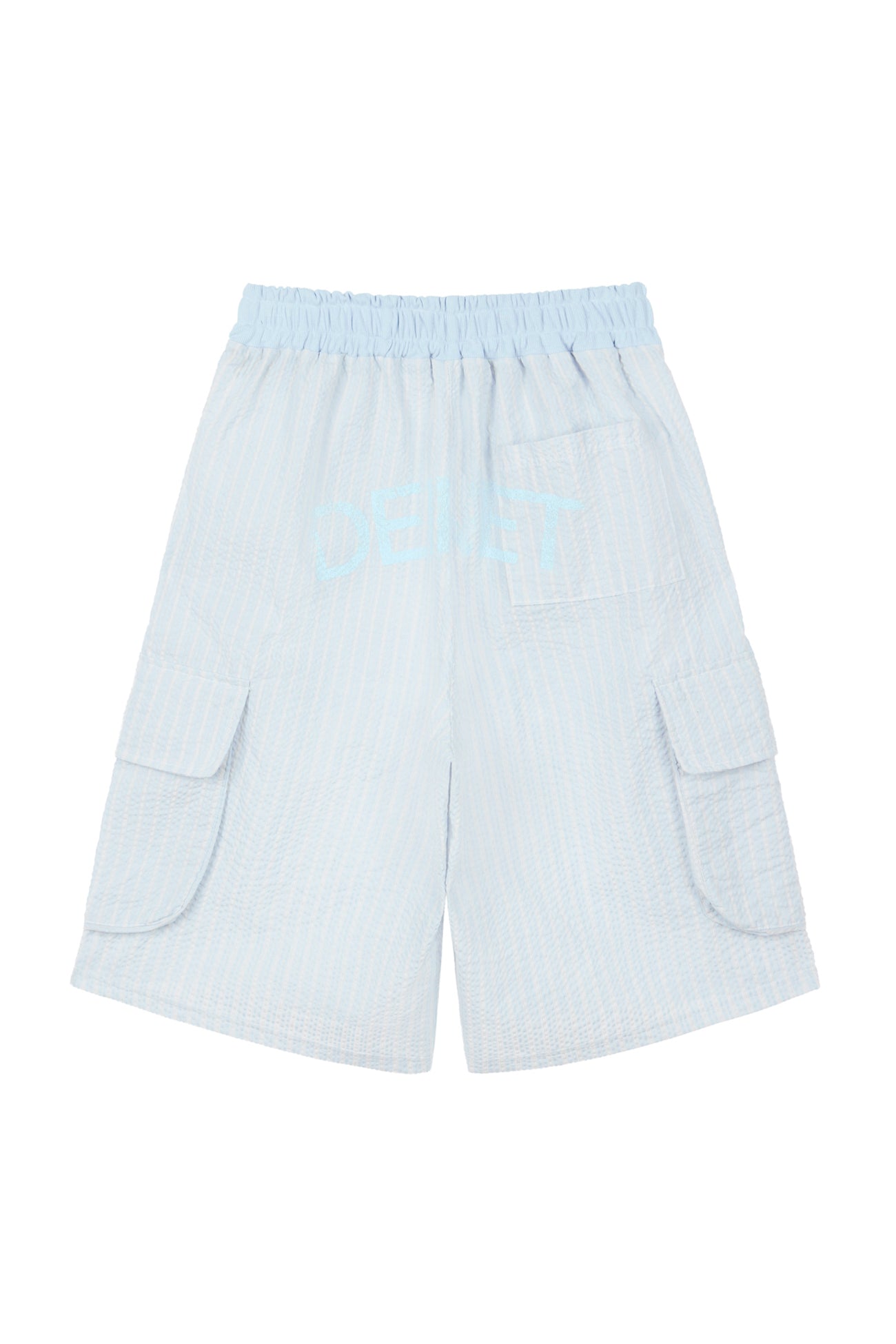 Deinet - Deinet Stripe Bermuda Sweat Pants (Light Blue) product image 2 | TRAB K-Fashion Australia
