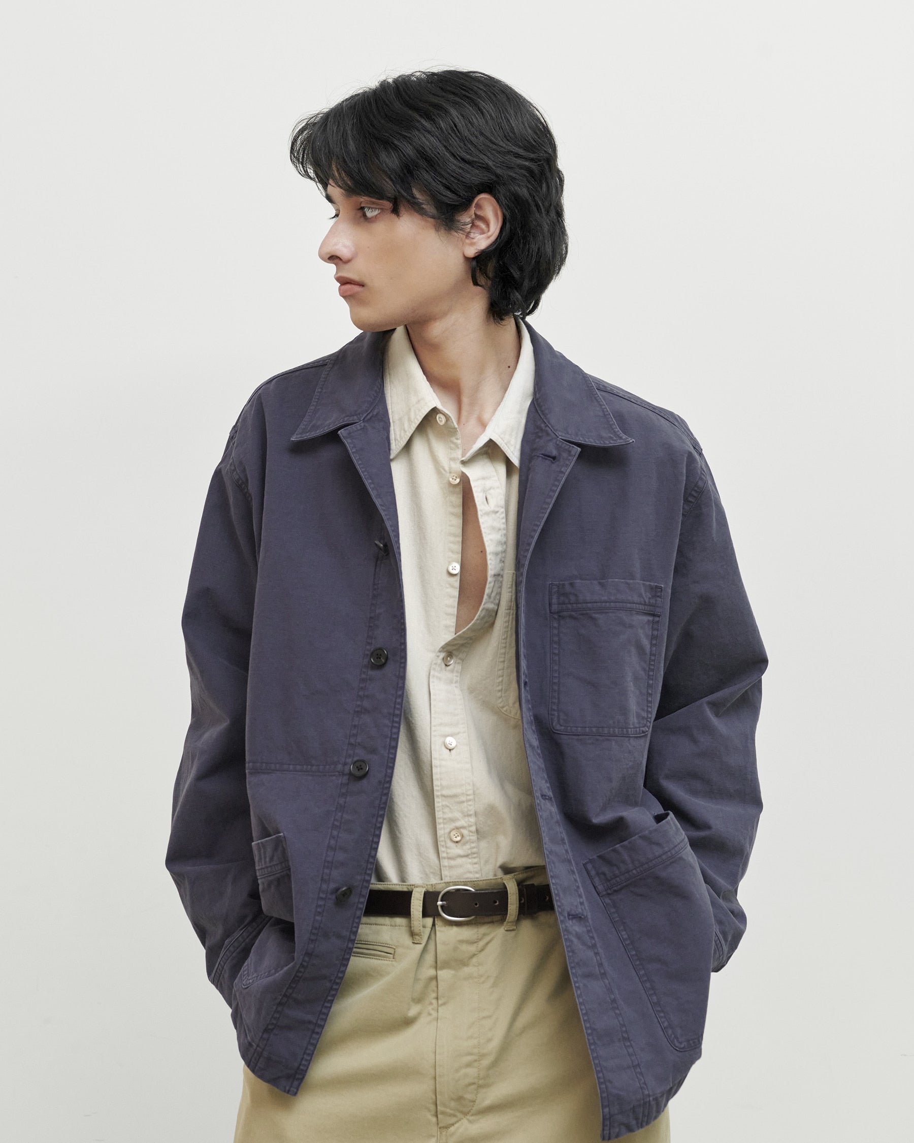 Brownyard - Washed Work Jacket (Navy) product image 2 | TRAB K-Fashion Australia