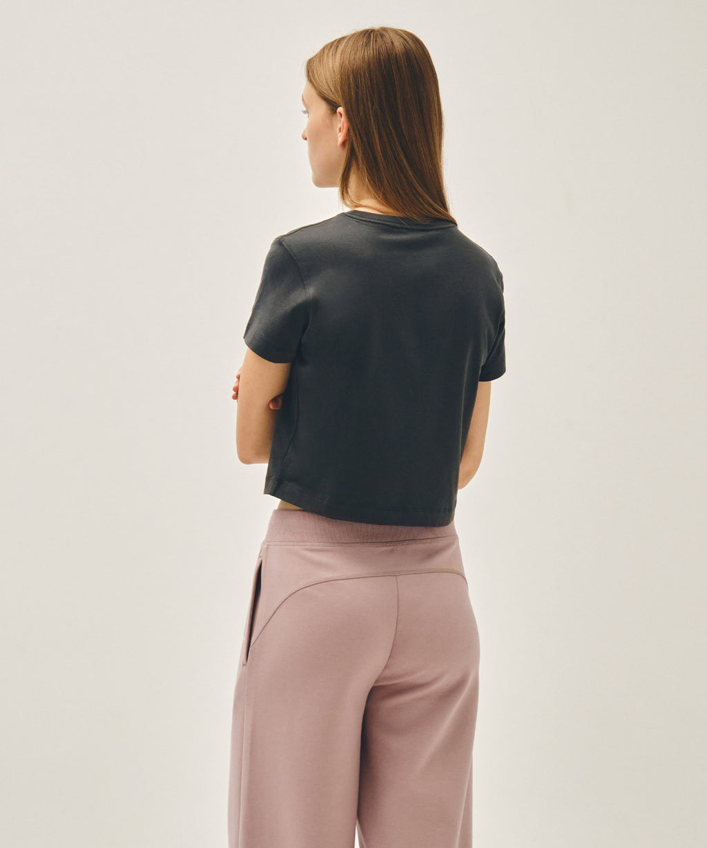 Marithe & Francois Girbaud - Classic Logo Crop Tee (Charcoal) product image 3 | TRAB K-Fashion Australia
