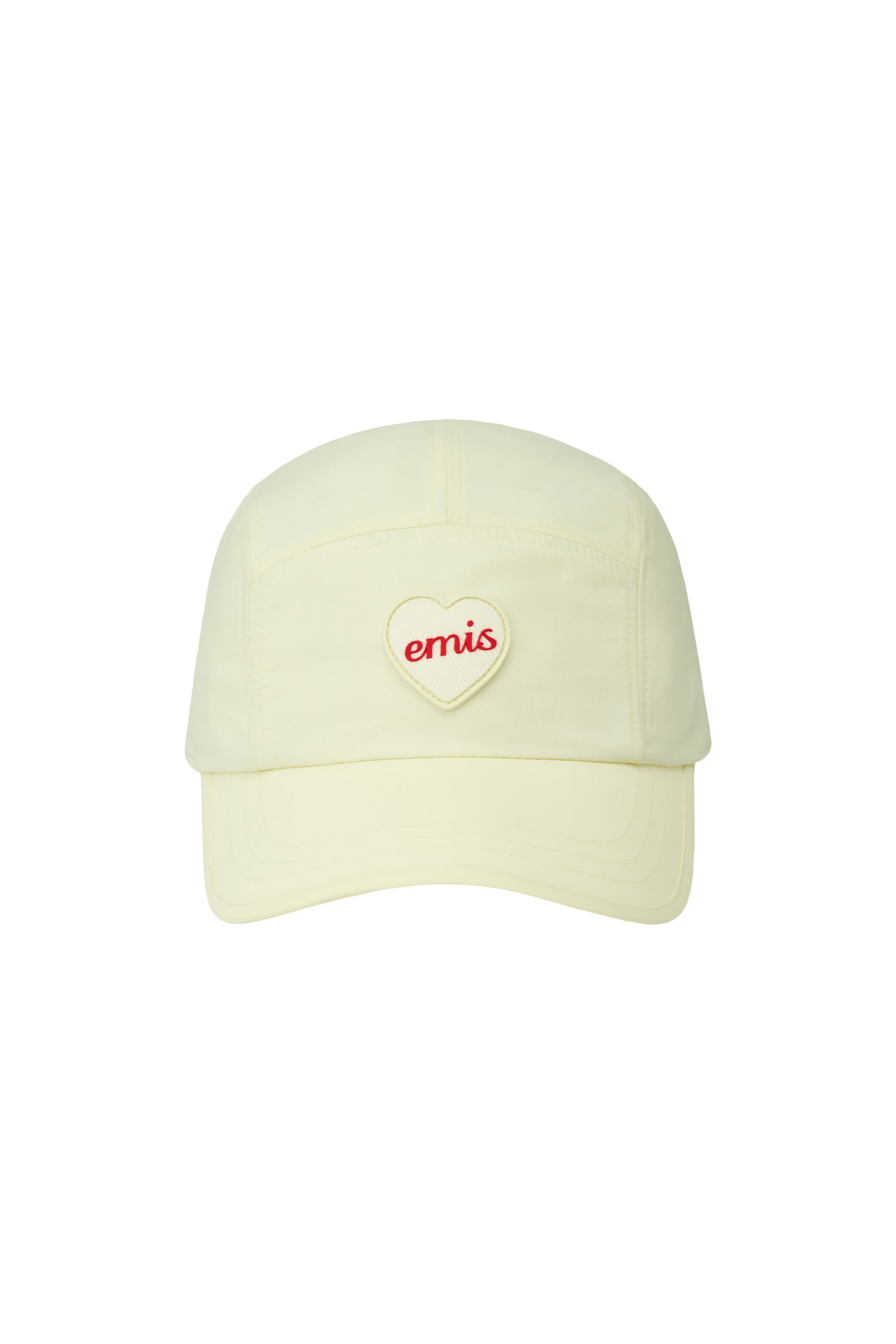 Emis - Heart Rubber Patch Camp Cap (Ivory) product image 1 | TRAB K-Fashion Australia
