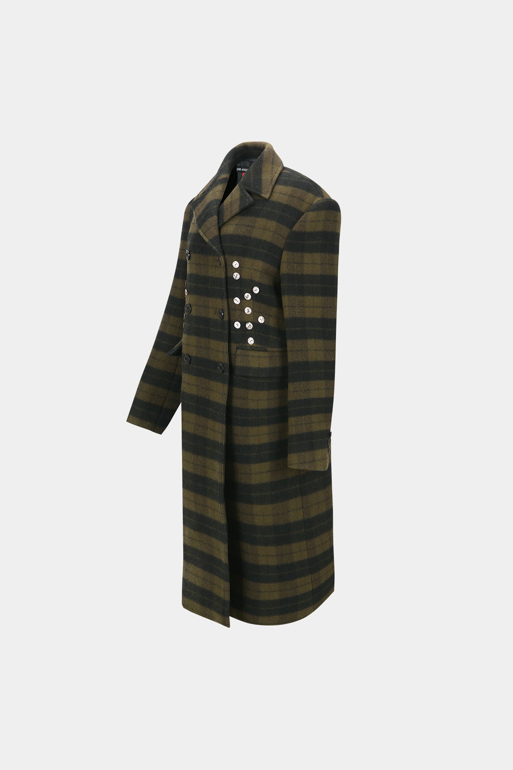 Andersson Bell - Lacie Check Buttons Coat (Green) product image 8 | TRAB K-Fashion Australia