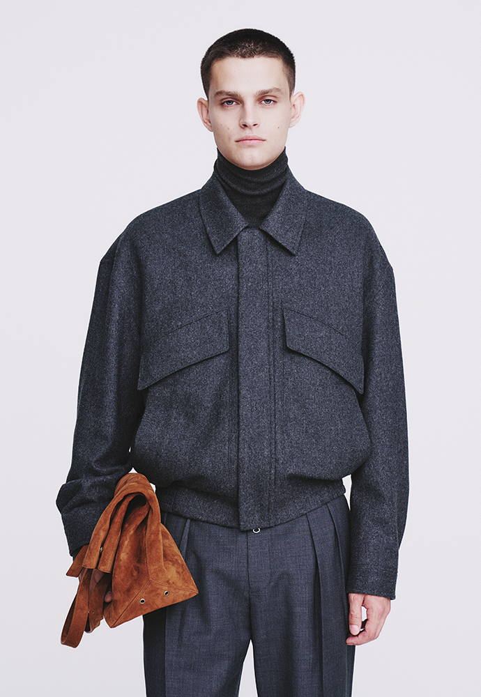 Tonywack - Virgin Wool Multi-Pocket Blouson (Dark Grey) product image 6 | TRAB K-Fashion Australia