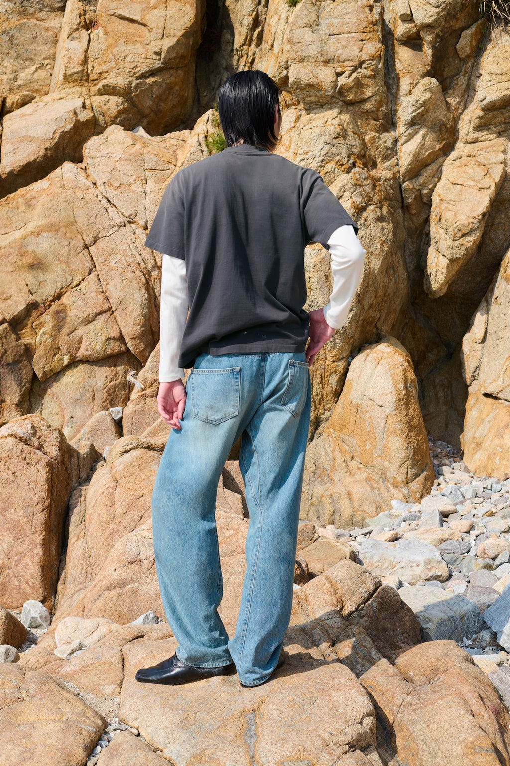 STU - Monkey T-shirt (Charcoal) product image 8 | TRAB K-Fashion Australia