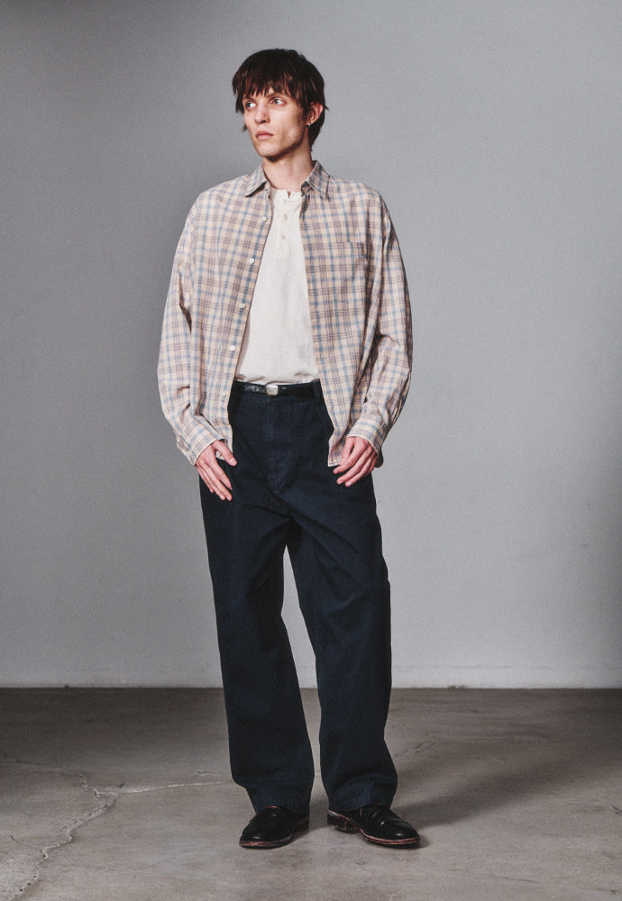 Art if acts - French Check Shirt (Cliff/Blue) product image 5 | TRAB K-Fashion Australia