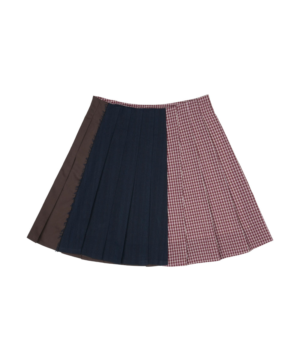 Coyseio - Triple Layer Pleated Skirt (Brown) product image 13 | TRAB K-Fashion Australia