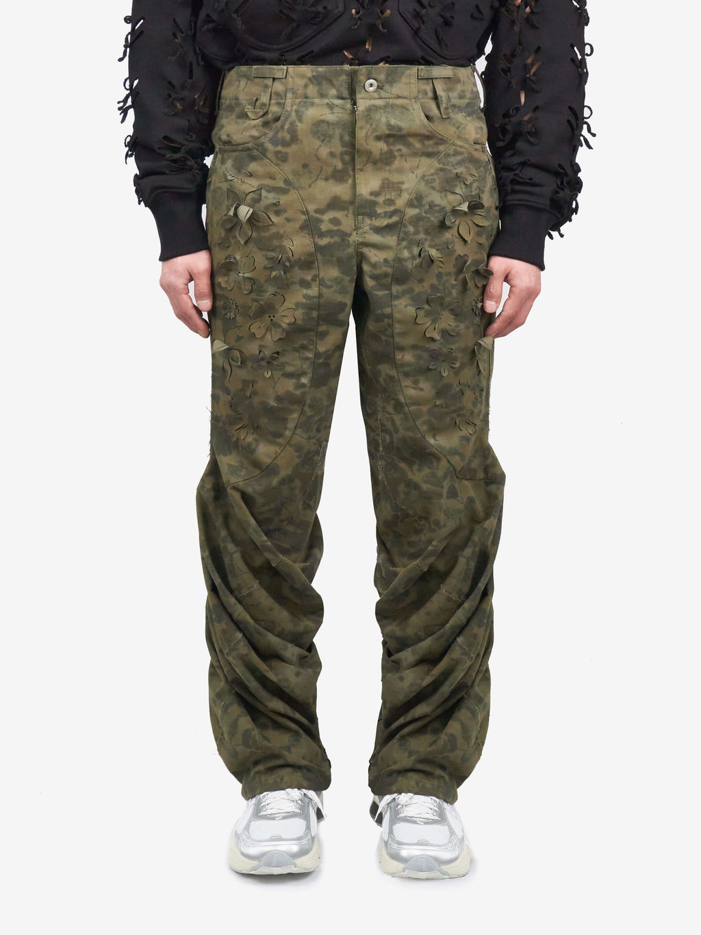 Juntae Kim - Laser-Slashed Twist Pants (OC3) product image 1 | TRAB K-Fashion Australia