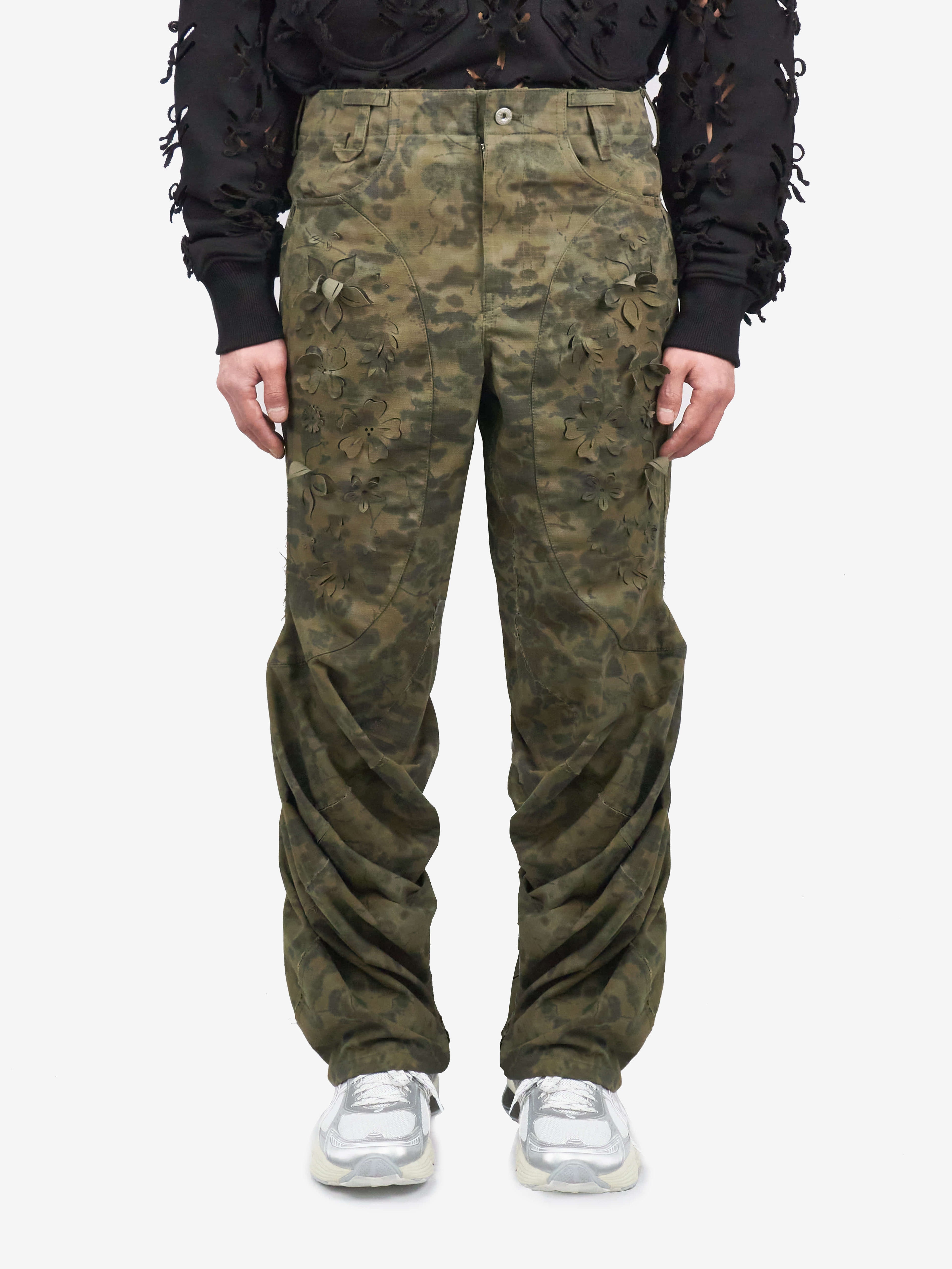 Juntae Kim - Laser-Slashed Twist Pants (OC3) product image 1 | TRAB K-Fashion Australia
