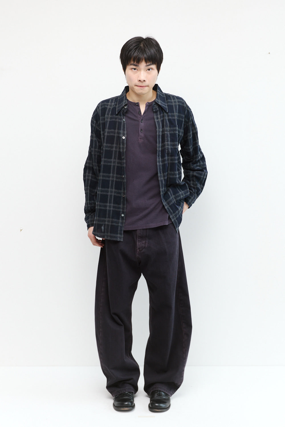 Hatchingroom - Curve Jeans Washed Dark (Navy) product image 6 | TRAB K-Fashion Australia