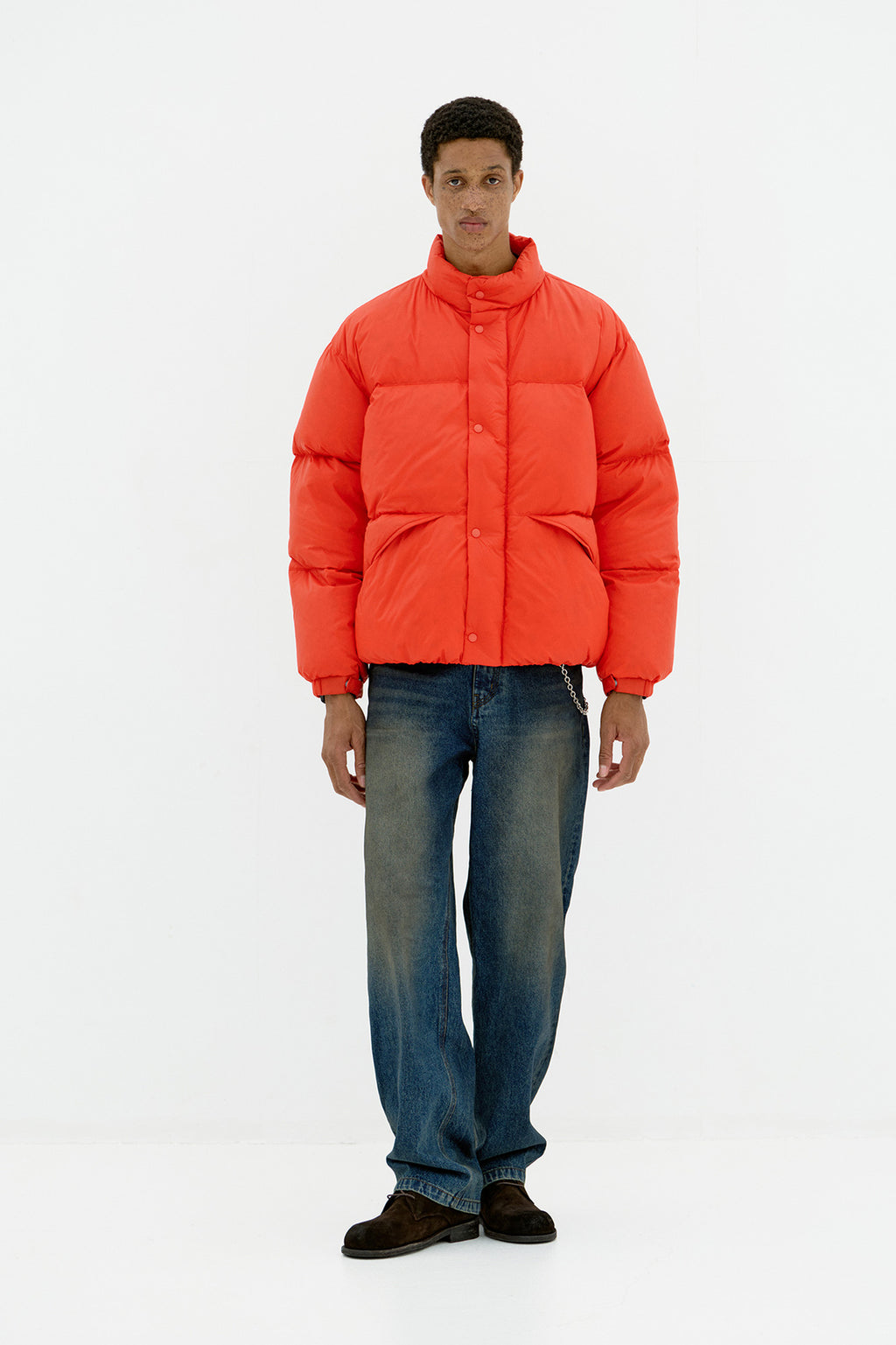 Coor - Majo-Tech Stand Collar Down Jumper (Red) product image 2 | TRAB K-Fashion Australia