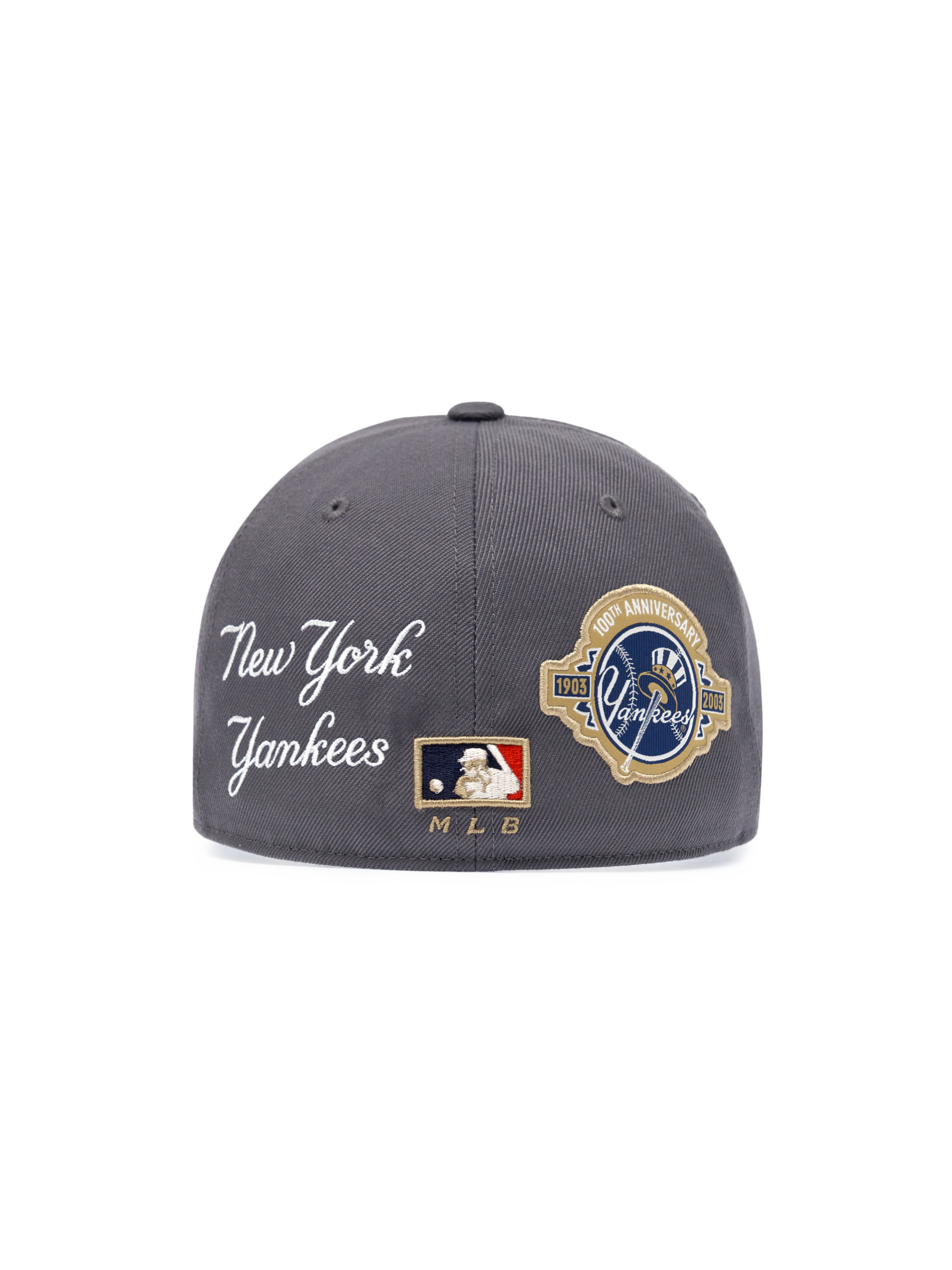 MLB Korea - MLB Signature Patch Structure Ball Cap New York Yankees (Dark Gray) product image 2 | TRAB K-Fashion Australia