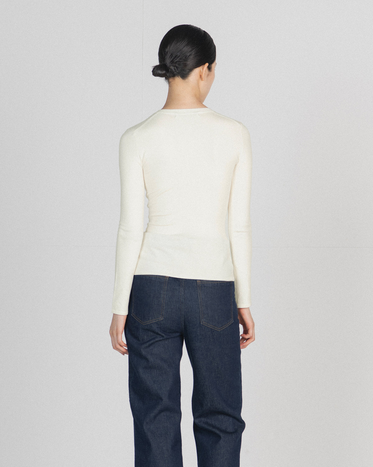 Brownyard - Slim Round Cardigan (Ivory) product image 3 | TRAB K-Fashion Australia