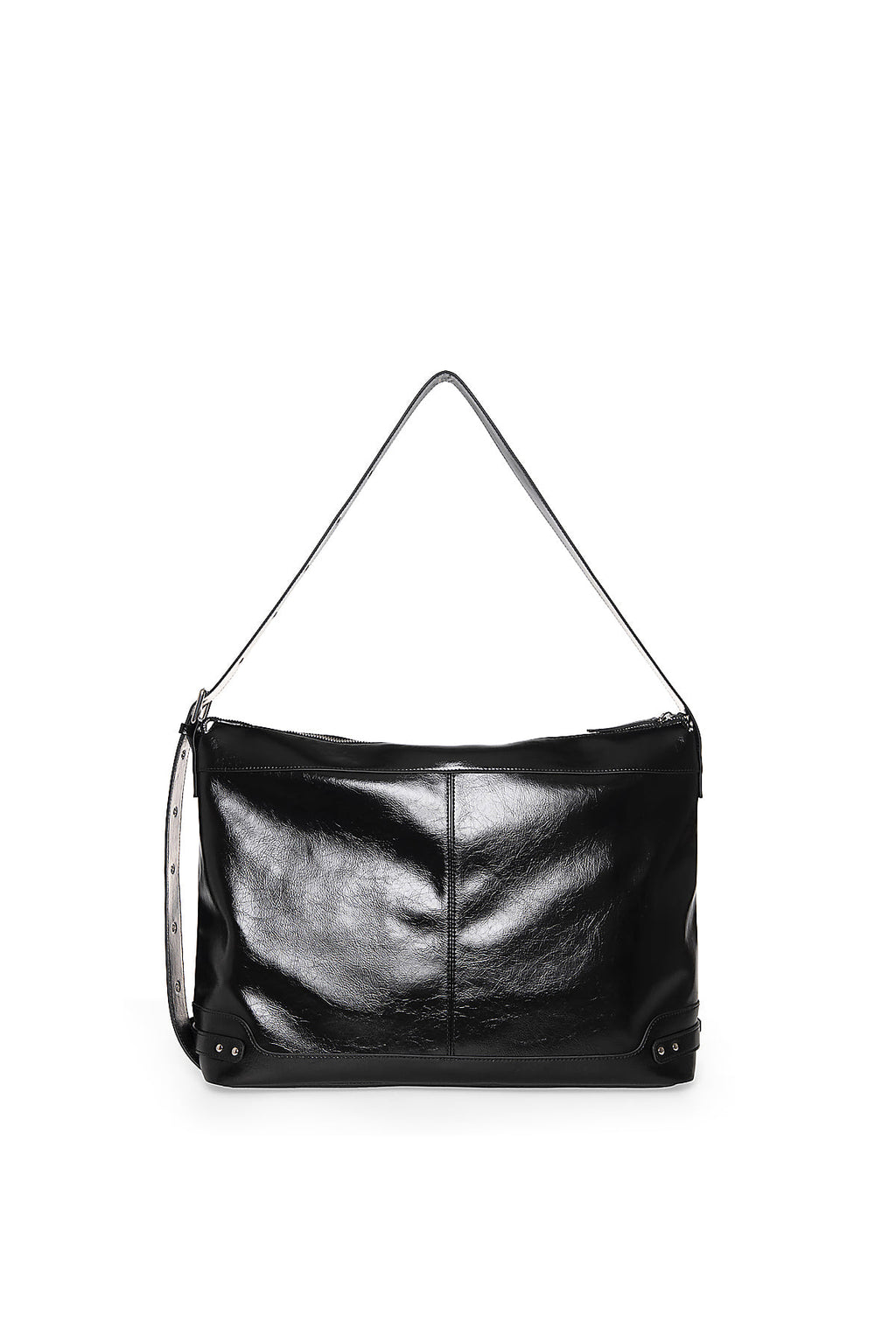 Matin Kim - Side Buckle Biker Big Bag (Black) product image 3 | TRAB K-Fashion Australia