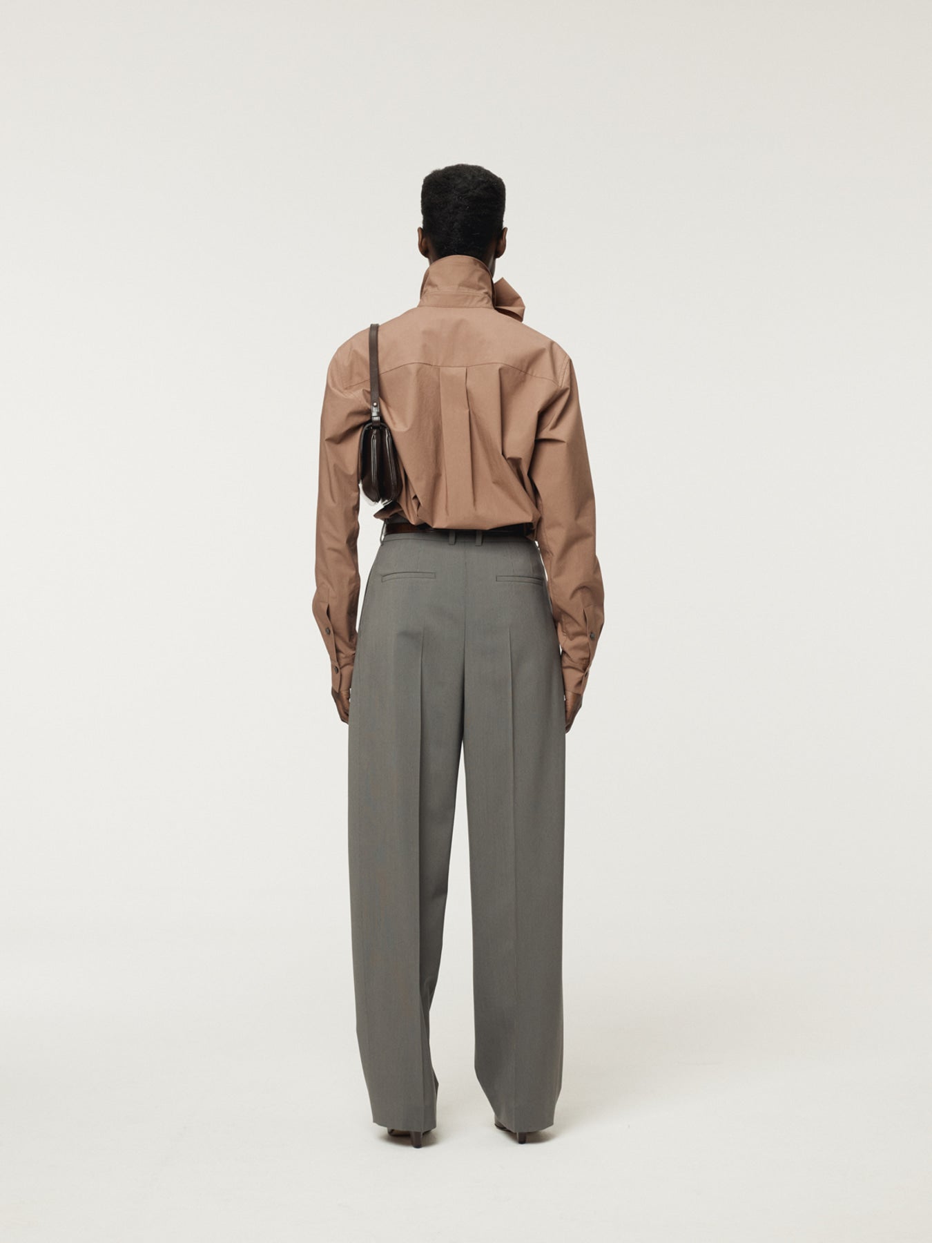 Recto - Powdery Cotton Scarf Shirt (Rust Pink) product image 4 | TRAB K-Fashion Australia