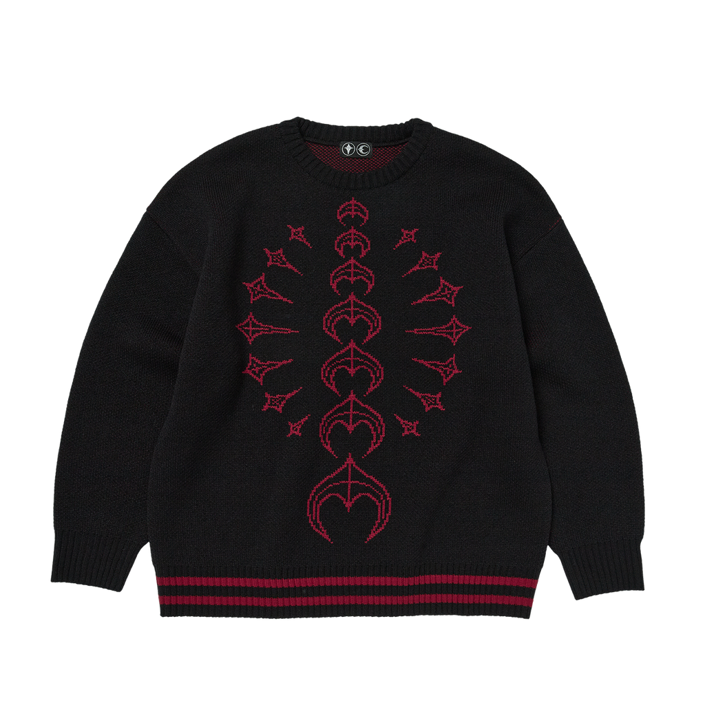 Thug Club - TC Bone Knit Sweater (Black/Red) product image 1 | TRAB K-Fashion Australia