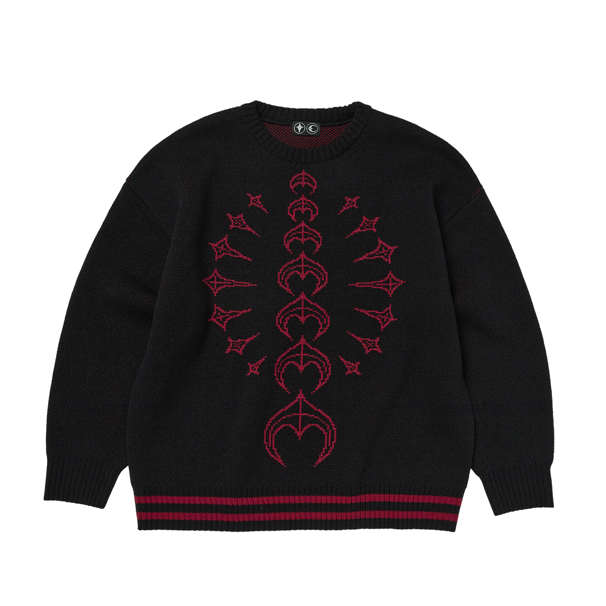 Thug Club - TC Bone Knit Sweater (Black/Red) product image 1 | TRAB K-Fashion Australia