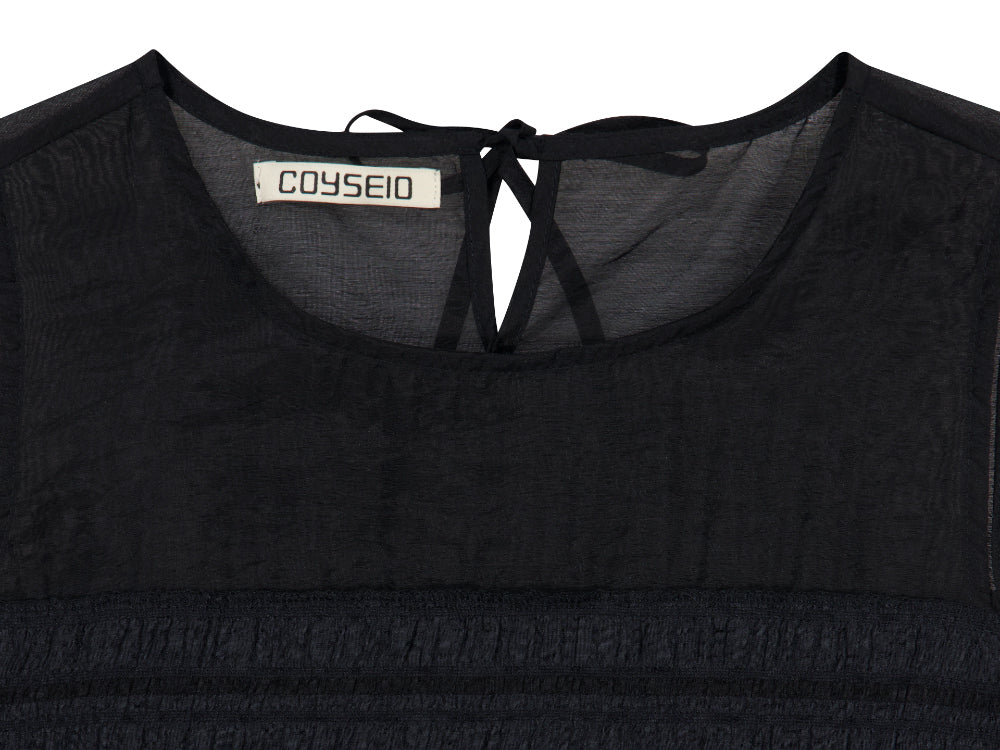 Coyseio - Sheer Layered Sleeveless (Black) product image 15 | TRAB K-Fashion Australia