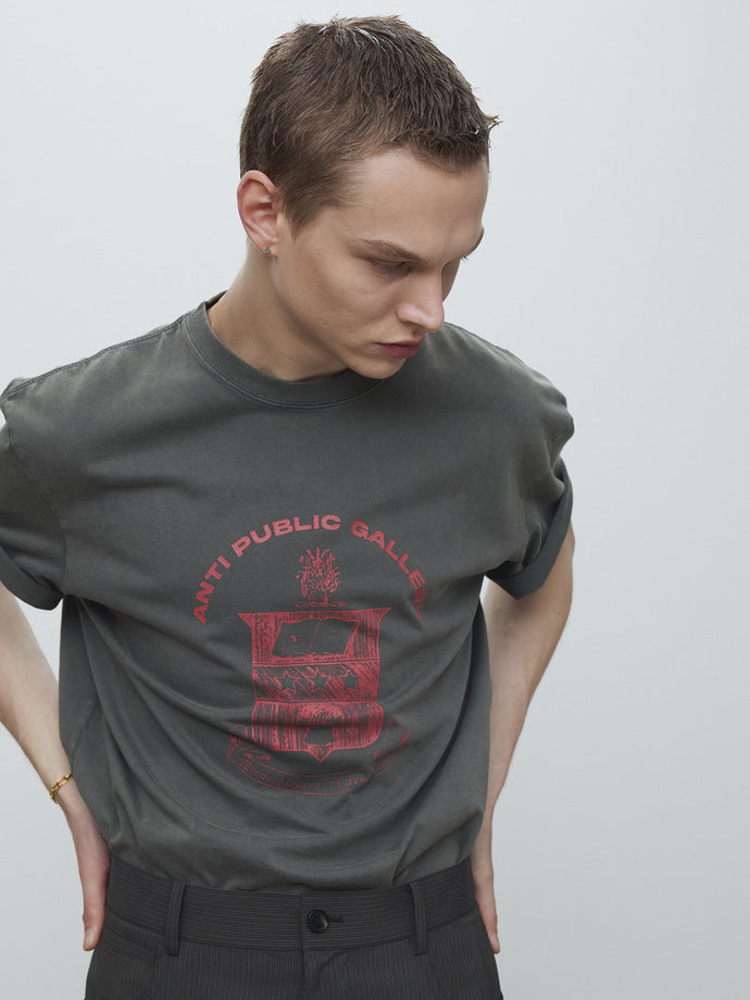 Tonywack - Anti Gallery Garment Dyed T-Shirt (Faded Charcoal) product image 5 | TRAB K-Fashion Australia