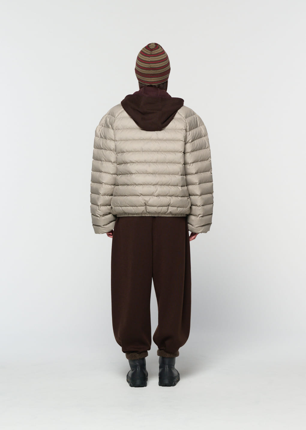 Amomento - easy wool pants (Brown) product image 9 | TRAB K-Fashion Australia