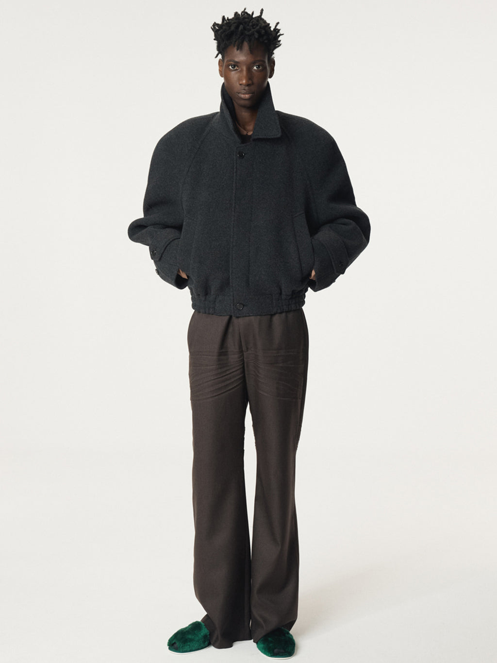 Recto - Reglan Sleeves Wool Jumper (Charcoal Grey) product image 5 | TRAB K-Fashion Australia