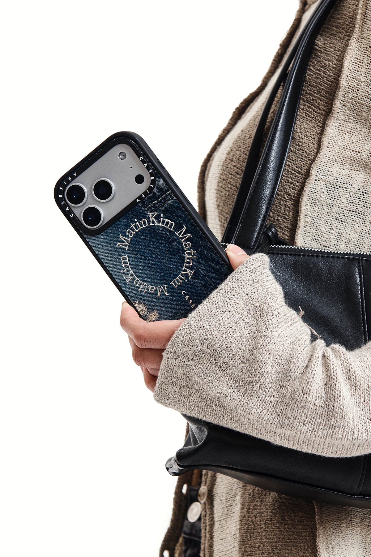 Matin Kim - Matin Kim X Casetify Denim Circle Case (Blue) product image 15 | TRAB K-Fashion Australia