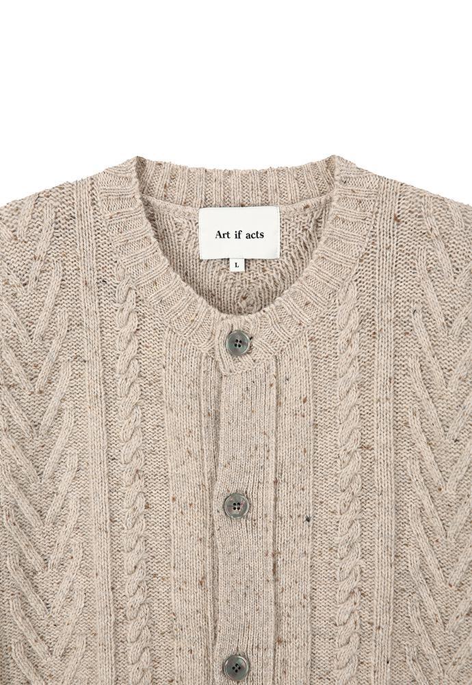 Art if acts - Fisherman Cable Cardigan (Natural) product image 7 | TRAB K-Fashion Australia