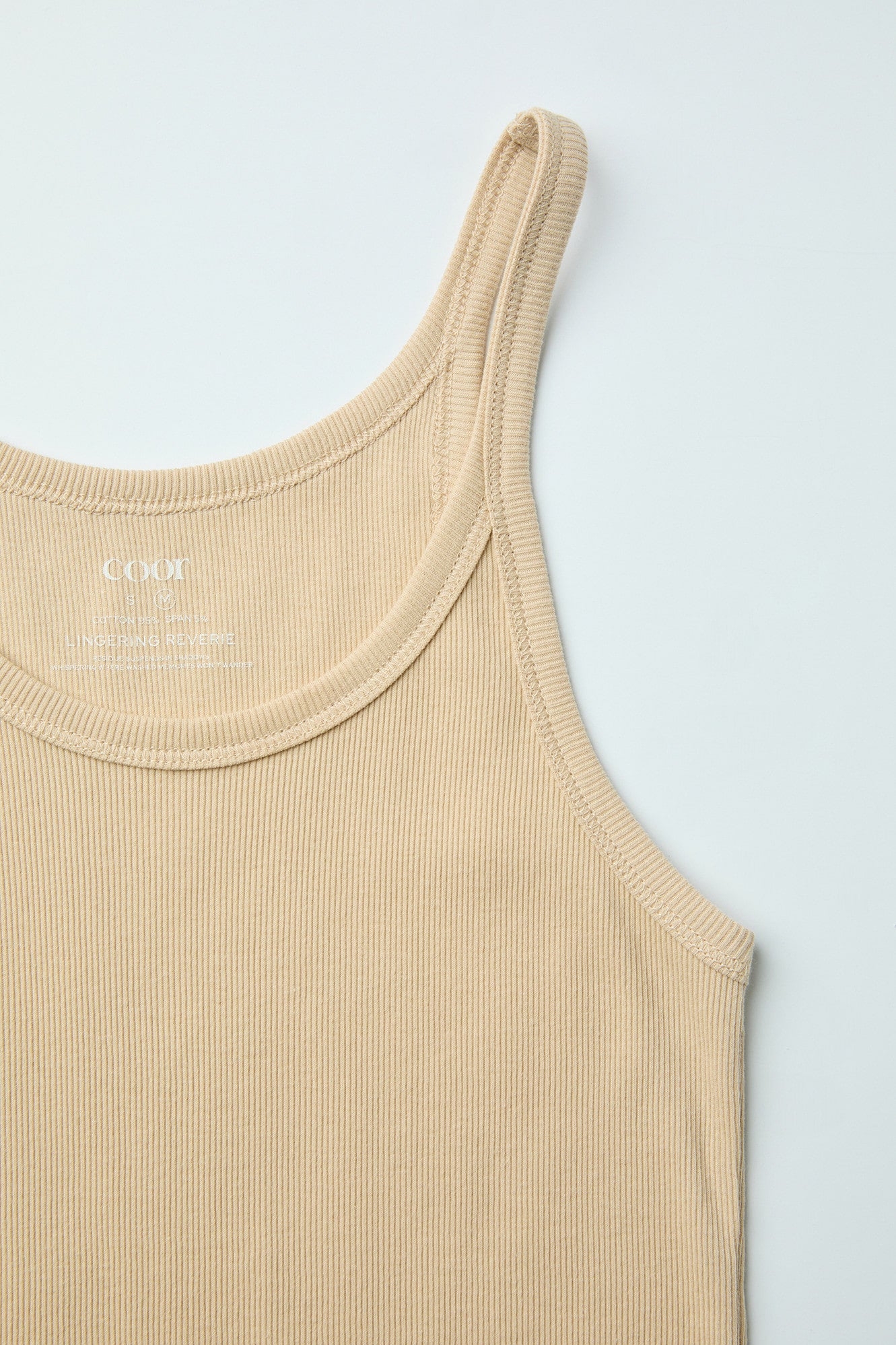 Coor - Double Cut-Off Sleeveless (Sand Beige) product image 5 | TRAB K-Fashion Australia