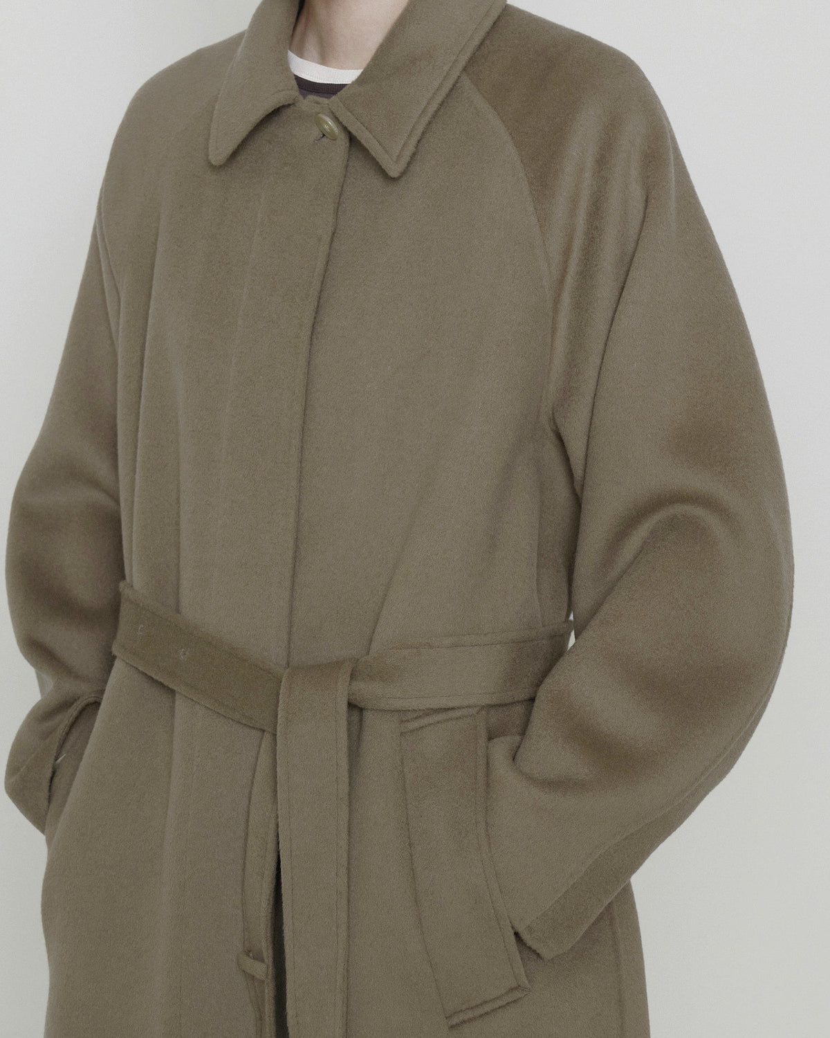 Brownyard - Handmade Belted Coat (Dark Beige) product image 5 | TRAB K-Fashion Australia