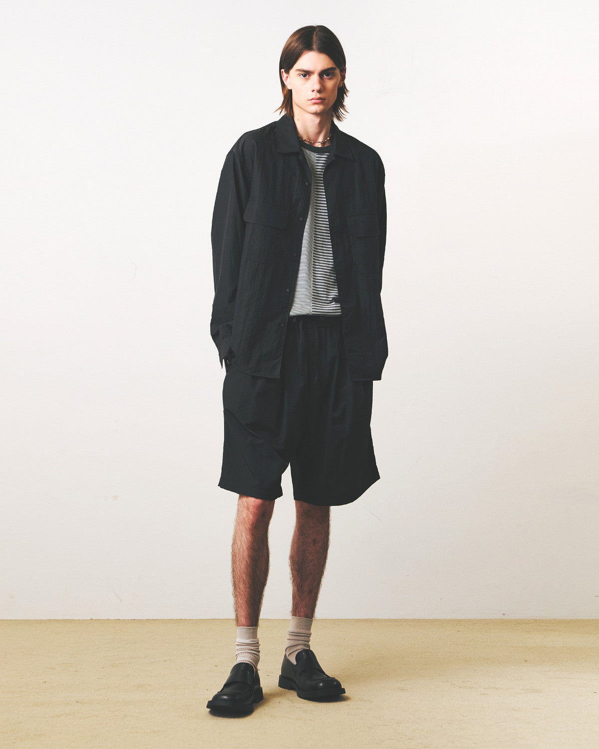 Eastlogue - Comfy Wide Shirts (Charcoal Twill) product image 4 | TRAB K-Fashion Australia
