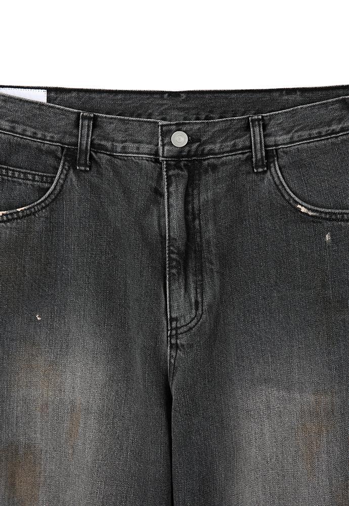 Art if acts - Oil Washed Denim Carpenter Pants (Used Black) product image 9 | TRAB K-Fashion Australia