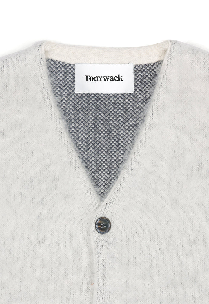 Tonywack - Stiff Mohair Cardigan (Ecru) product image 6 | TRAB K-Fashion Australia