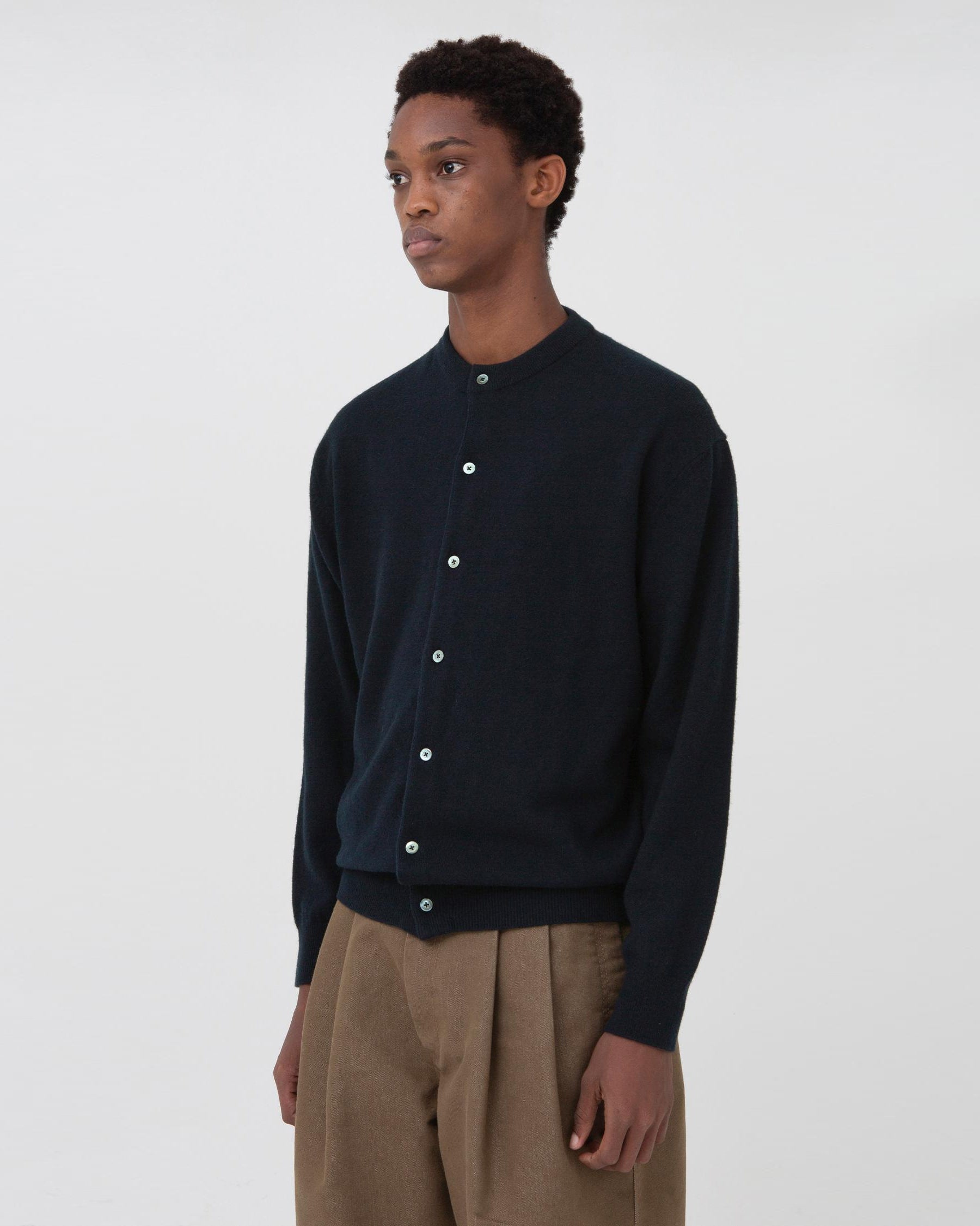 Brownyard - Round Cardigan (Dark Navy) product image 3 | TRAB K-Fashion Australia