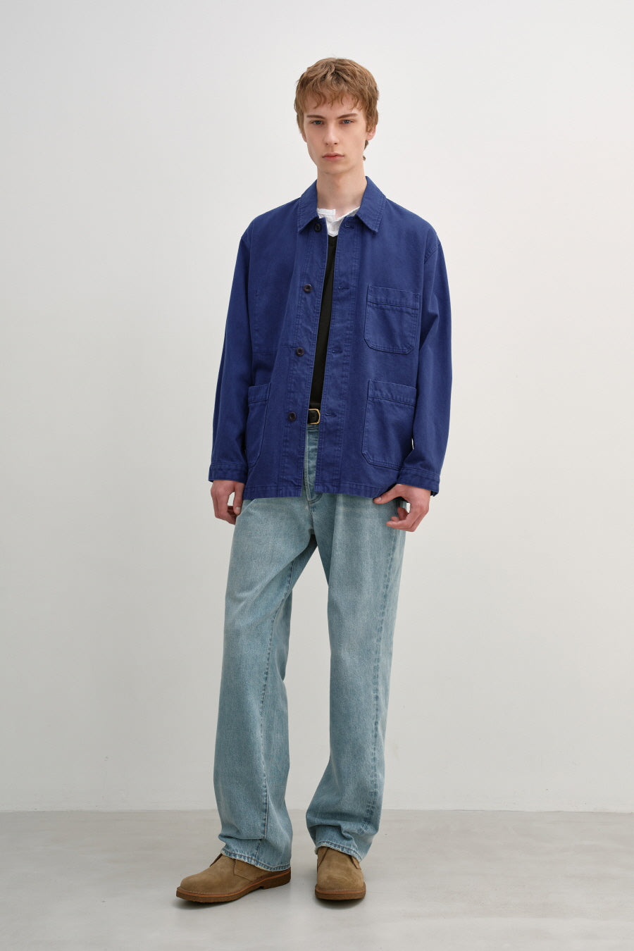 Insilence - French Work Jacket (French Blue) product image 3 | TRAB K-Fashion Australia