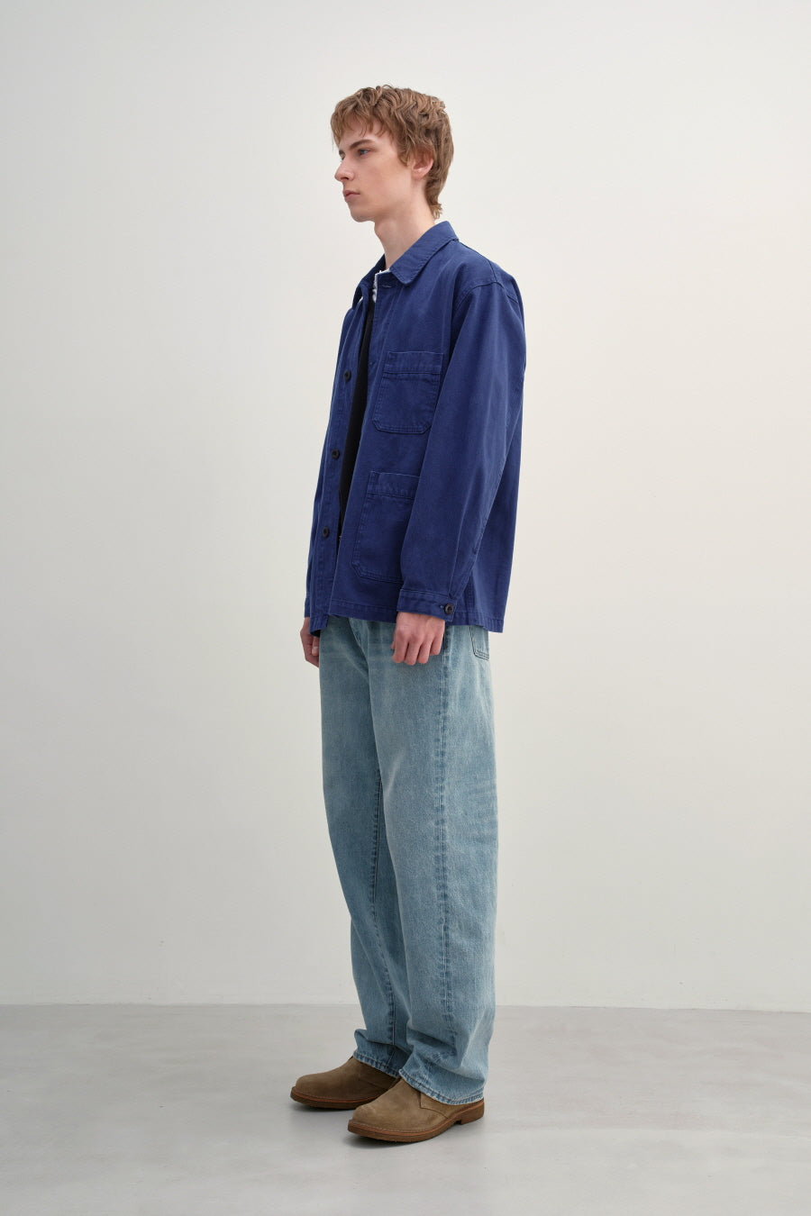Insilence - French Work Jacket (French Blue) product image 4 | TRAB K-Fashion Australia