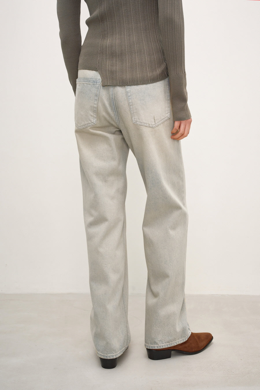 Insilence - Straight Fit Denim (Ash Blue) product image 4 | TRAB K-Fashion Australia