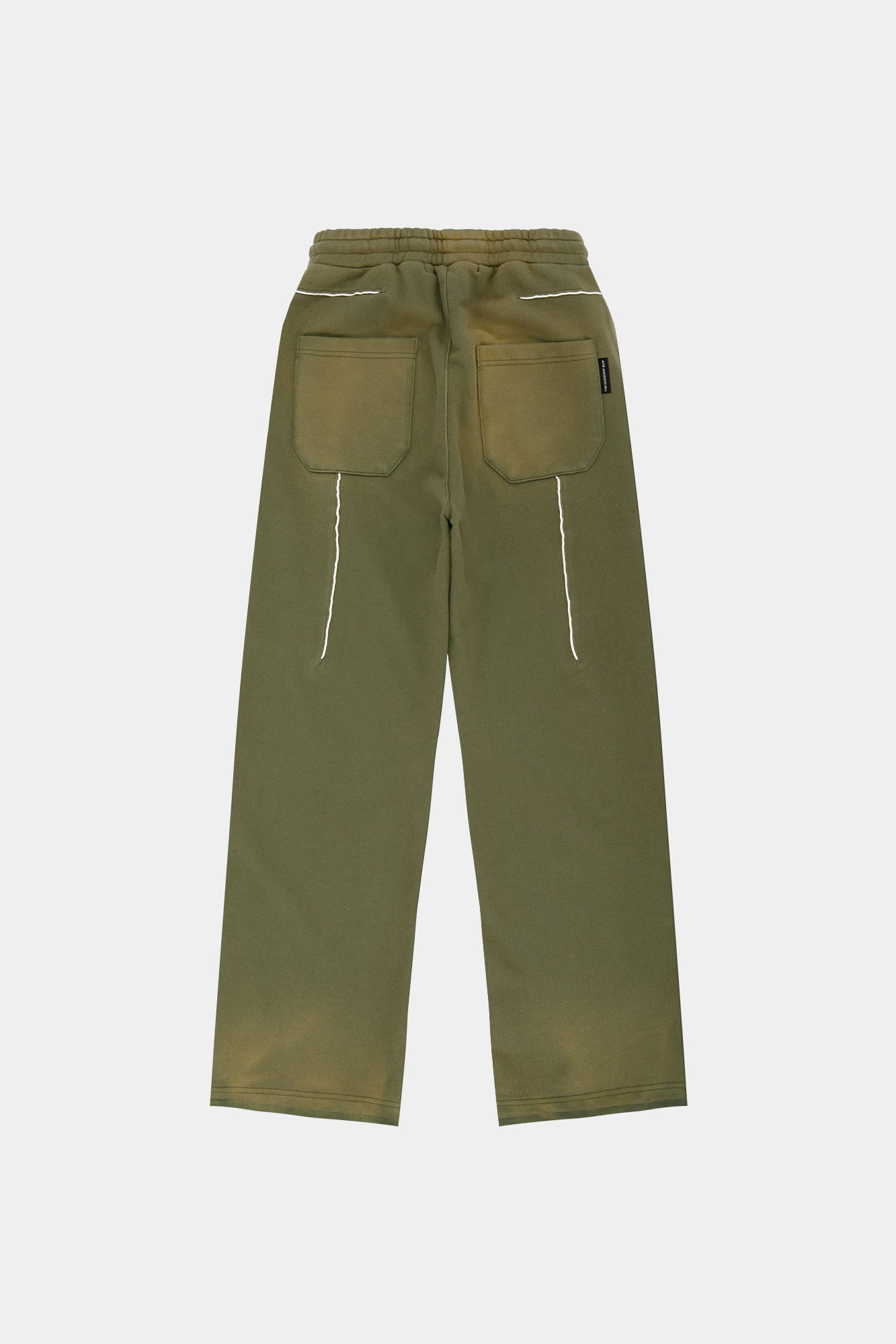 Andersson Bell - Unisex Piping Line Dyed Sweat Pants (Khaki) product image 11 | TRAB K-Fashion Australia
