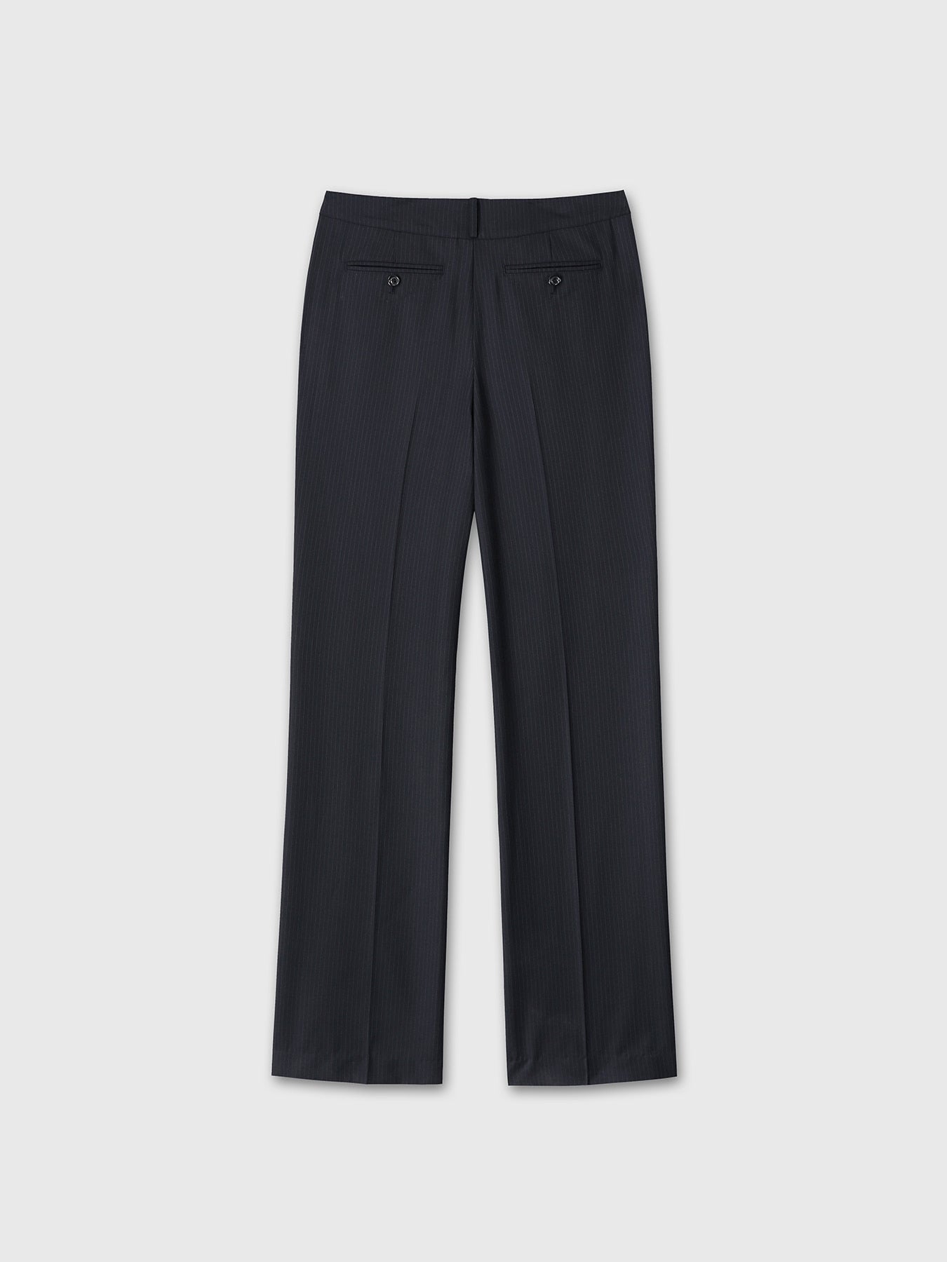 Tonywack - Wool Straight Trousers (Navy Pinstripe) product image 10 | TRAB K-Fashion Australia